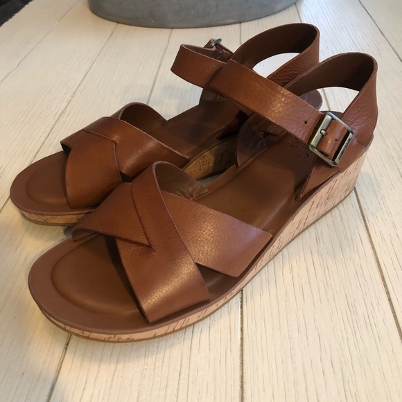 Kork-Ease Myrna wedge leather sandals - Picture 5 of 8